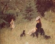 Berthe Morisot Meadow painting